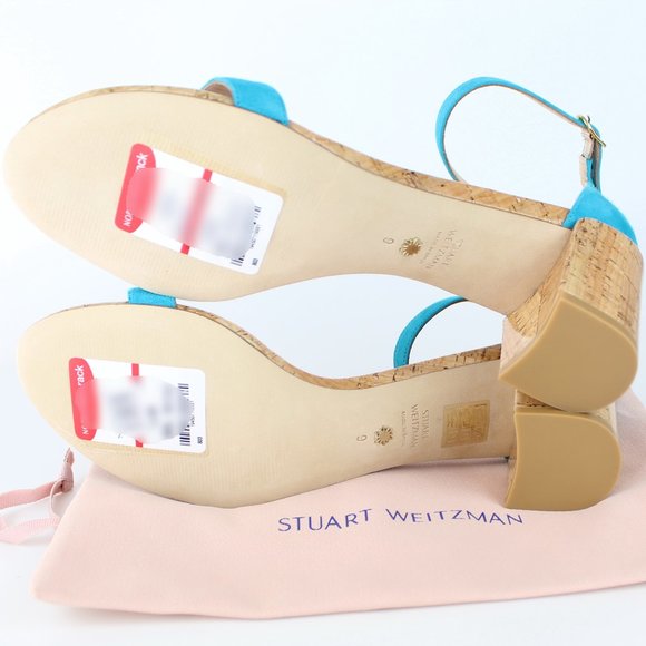 New Stuart Weitzman Suede Simple Sandals - Picture 11 of 11